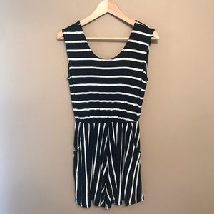 Cute Striped Romper Medium